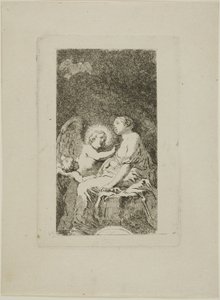 Santa Catalina de Alejandría curada por un ángel de Jean Honore Fragonard