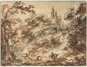 Escena en un parque de Jean Honore Fragonard