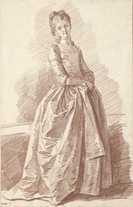 Mujer joven de pie, de cara a de Jean Honore Fragonard