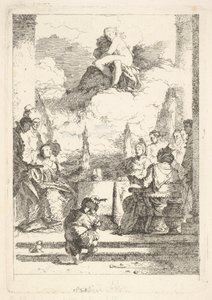El Banquete de Antonio y Cleopatra, ca. 1764 de Jean Honore Fragonard
