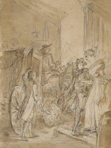La partida en coche de Jean Honore Fragonard