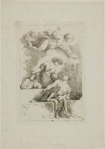 Los discípulos en la tumba de Jean Honore Fragonard
