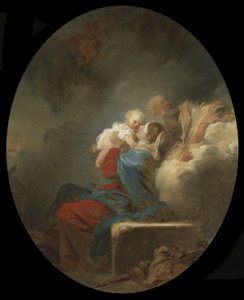 El Descanso en la Huida a Egipto, c.1774 de Jean Honore Fragonard