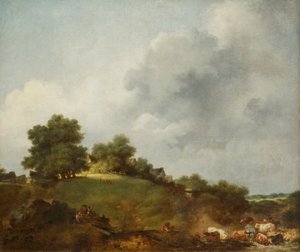 El Rivulet, c.1766-68 (óleo sobre lienzo) de Jean Honore Fragonard