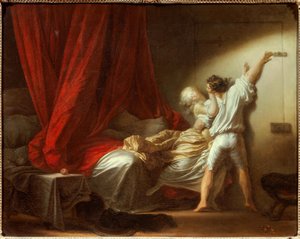 La escena romántica de Jean Honore Fragonard