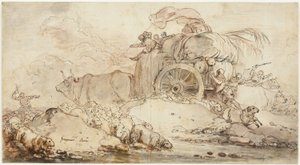 El carro parado de Jean Honore Fragonard