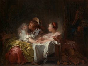 El beso robado, c.1760 de Jean Honore Fragonard