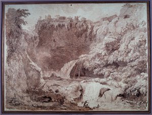 La cueva de Neptuno en Tívoli de Jean Honore Fragonard