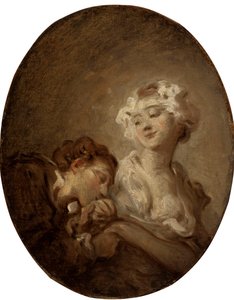 La coqueta y el joven de Jean Honore Fragonard
