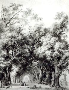El callejón sombreado, c.1773-74 de Jean Honore Fragonard