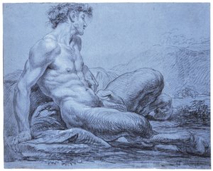 Un fauno sentado, c.1755-57 de Jean II Restout