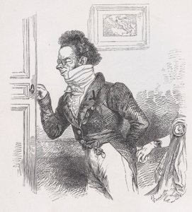 Robin, el amigo de Las Obras Completas de Béranger, 1836 de Jean Ignace Isidore Gérard