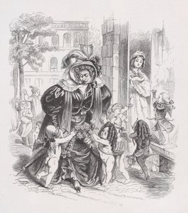 Los pobres putti de Las obras completas de Béranger, 1836 de Jean Ignace Isidore Gérard
