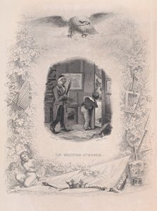 El maestro de escuela de Las canciones de Béranger, 1829 de Jean Ignace Isidore Gérard