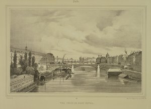Vista del Pont Royal, publicado por Auguste Bry de Jean Jacottet