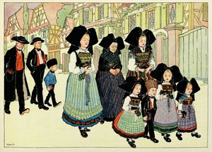 Mi pueblo, los que no olvidan:Fuera de la iglesia; de Jean Jacques (1873 1951) Waltz