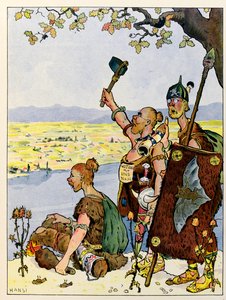 La historia de Alsacia cuenta a los niños ; Les Germains ven a Alsacia al otro lado del Rin;