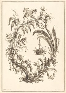Ornamento con parasol y cesta colgante de Jean Jacques Avril