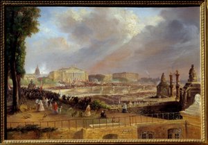 Proclamación de la República en el pórtico de la Cámara de Diputados el 4 de mayo
