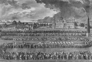 Procesión del Sultán en el Hipódromo de Jean Jacques Francois Le Barbier