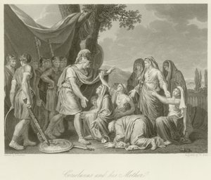 Coriolano y su madre de Jean Jacques Francois Lebarbier