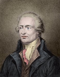 Retrato de Marie Jean Antoine Nicolas de Caritat, Marqués de Condorcet (1743 - 1794) Grabado por Jean Jacques Frilley (1797-a1850) de Jean Jacques Frilley