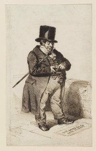 Tipo rentista, 1840 de Jean Jacques Grandville