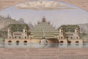 La isla del amor y el descanso de la pesca de Jean Jacques Lequeu