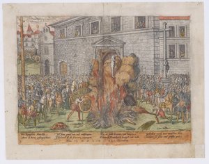 La ejecución de Anne du Bourg el 23 de diciembre de 1559, 1568 de Jean Jacques Perrissin