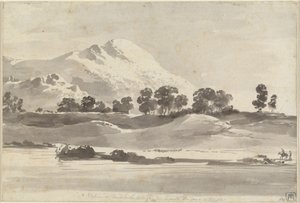 Monte Cairo desde el río Melfa de Jean Jacques de Boissieu