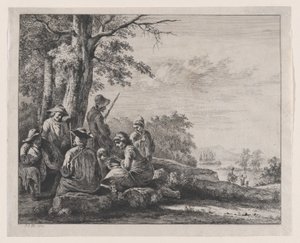 Campesinos descansando de Jean Jacques de Boissieu