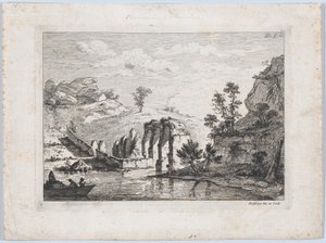 Ruinas de un acueducto, 1763 de Jean Jacques de Boissieu