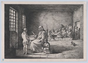 El maestro de escuela, 1780 de Jean Jacques de Boissieu