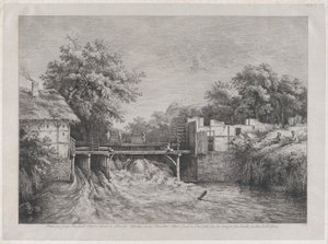 El Molino de Agua, después de una pintura de Ruisdaël