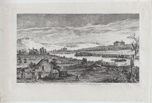 Vista del Castillo de Madrid, cerca de París, 1764 de Jean Jacques de Boissieu