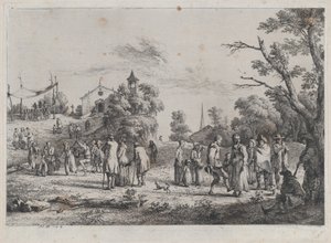 Festival del pueblo, 1773 de Jean Jacques de Boissieu