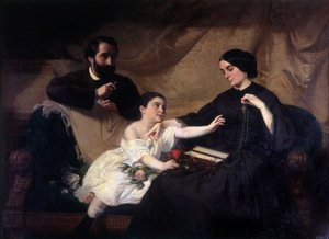 Mi familia (óleo sobre lienzo) de Jean Jalabert