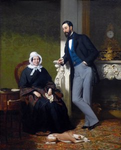 Retrato de Madame Coste née Reboulh y su hijo Alphonse Coste-Reboulh