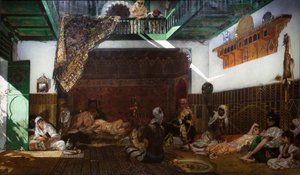 Interior de un harén en Marruecos