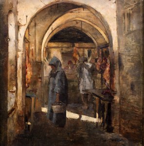 La carnicería, 2ª mitad del siglo XIX. (Óleo sobre lienzo)