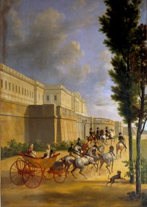 Partida de Napoleón (1769-1821) y María Luisa (1791-1847) para cazar en Compiègne en 1811 Pintura de Joseph Bidault (1758-1846) 1811 París, Museo Marmottan de Jean Joseph Bidault