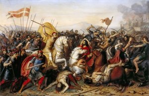 La batalla de Saucourt-en-Vimeu el 3 de agosto de 881 de Jean Joseph Dassy