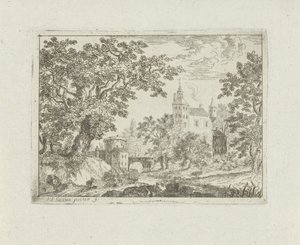 Castillo en un paisaje