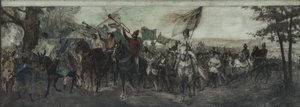 Boceto para la decoración de la galería de la Cour d