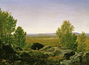 Paisaje al amanecer de Jean Joseph Xavier Bidauld
