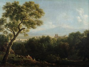 Vista de Frascati, 1820 de Jean Joseph Xavier Bidauld