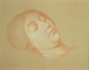 Estudio para la muerte de la Virgen de Jean Jules Antoine Lecomte du Nouy