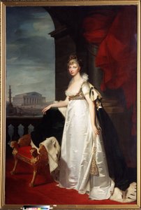 Retrato de la emperatriz Isabel Alexeievna (Isabel Alexeievna, princesa Luisa Augusta de Baden de Jean Laurent Monnier