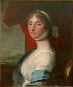 Retrato de Friederike Leisching, por J.L. Mosnier de Jean Laurent Mosnier