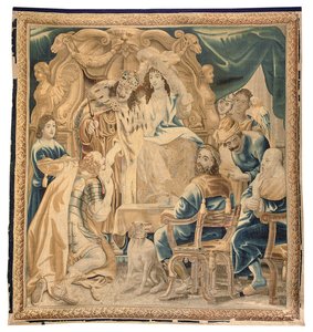 Tapiz de Bruselas de un conjunto de seis, c.1650 (lana y seda) de Jean Le and Eggermans Daniel II Clerc